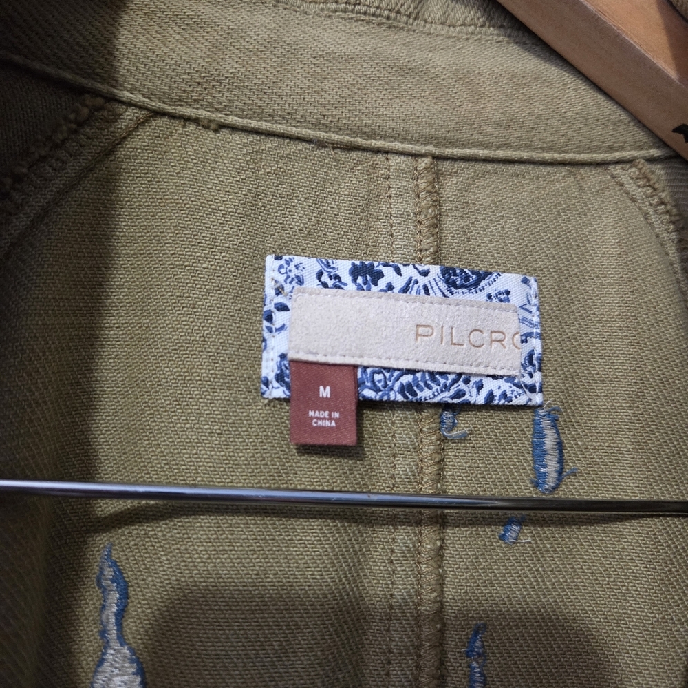 Pilcro Embroidered Coat Size Medium - Picture 4 of 8